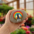 Rainbow Labrador Black Personalised Pebble